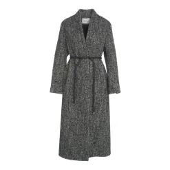 Abrigo de lujo con cuello chal AW25