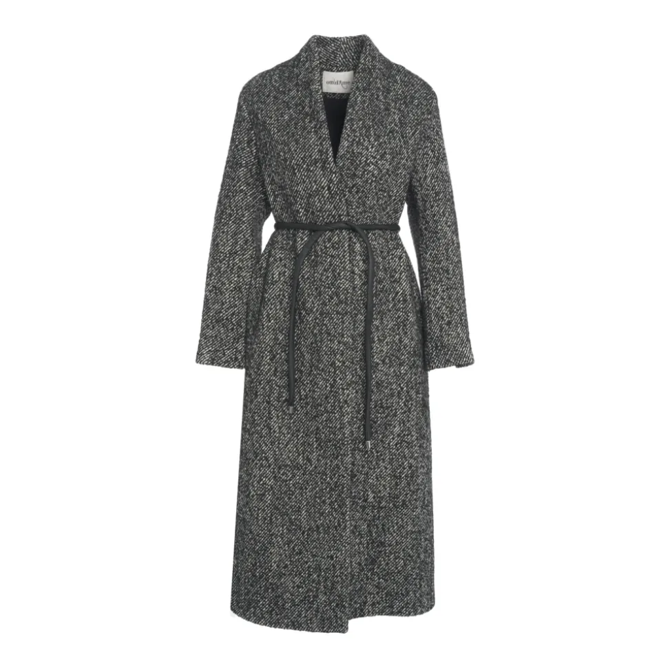 Abrigo de lujo con cuello chal AW25