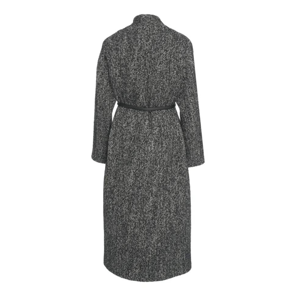 Abrigo de lujo con cuello chal AW25