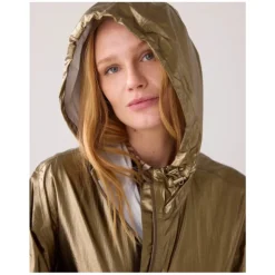 Abrigo Impermeable Metálico Oversized