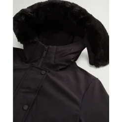 Abrigo Parka de Plumas Negro