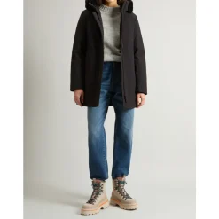 Abrigo Parka de Plumas Negro