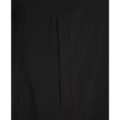 Abrigos Negros de Poliéster y Algodón