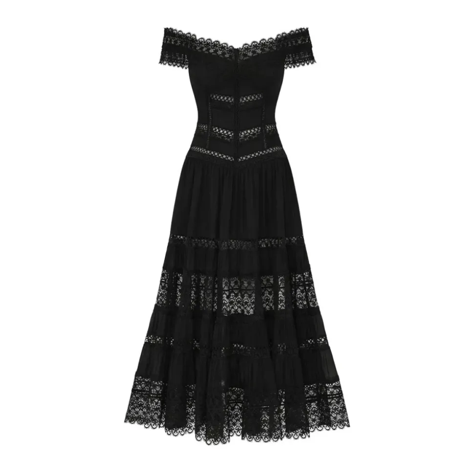 Amaira Lace Tiered Maxi Dress