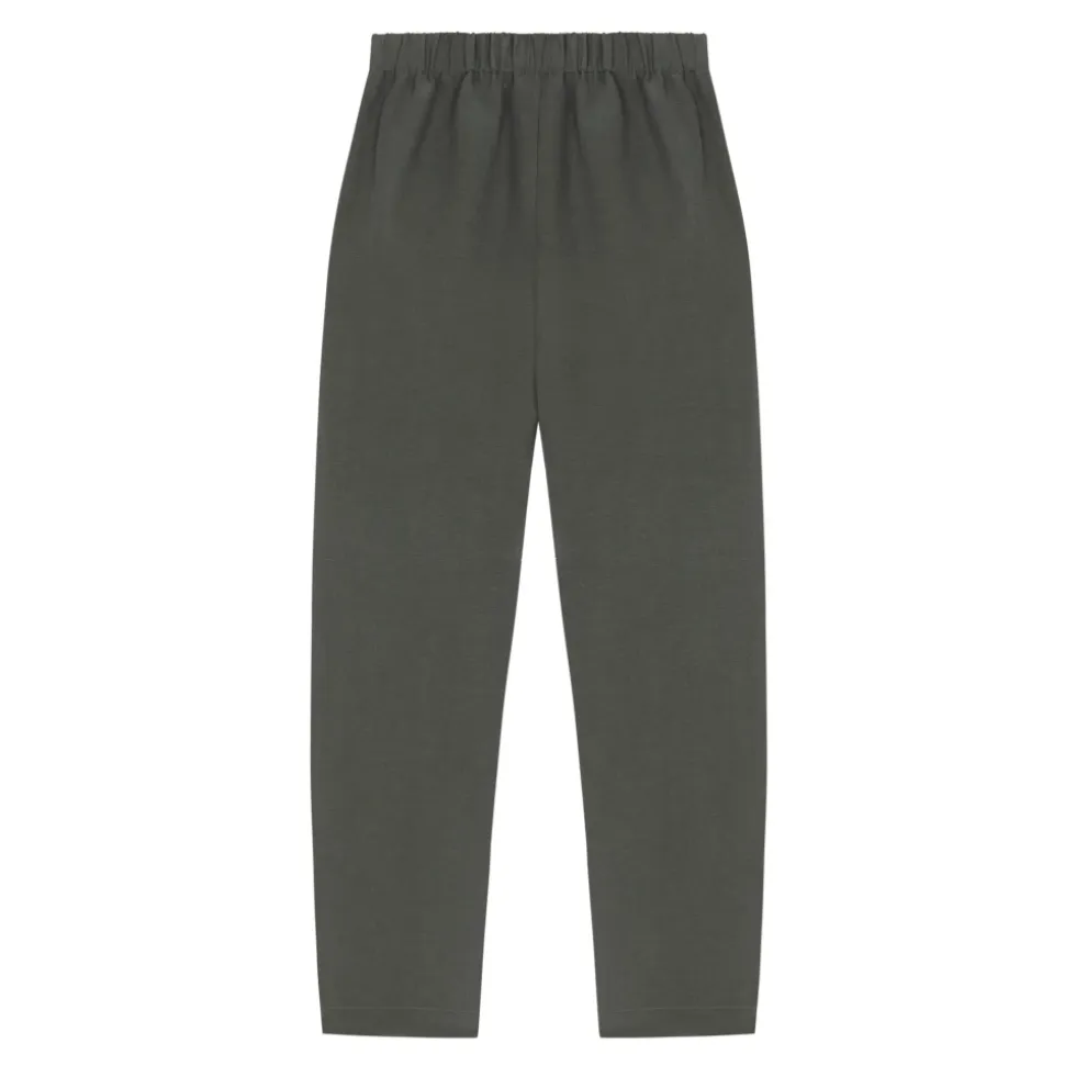 Ama, pantalon de lino y seda verde oceano-