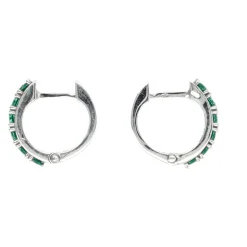 Aros de Cristal Verde Joyería
