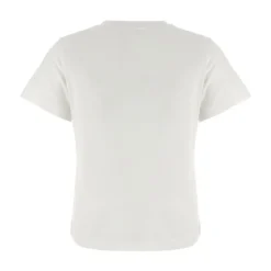 Blanco Camisetas y Polos de Seda y Nailon