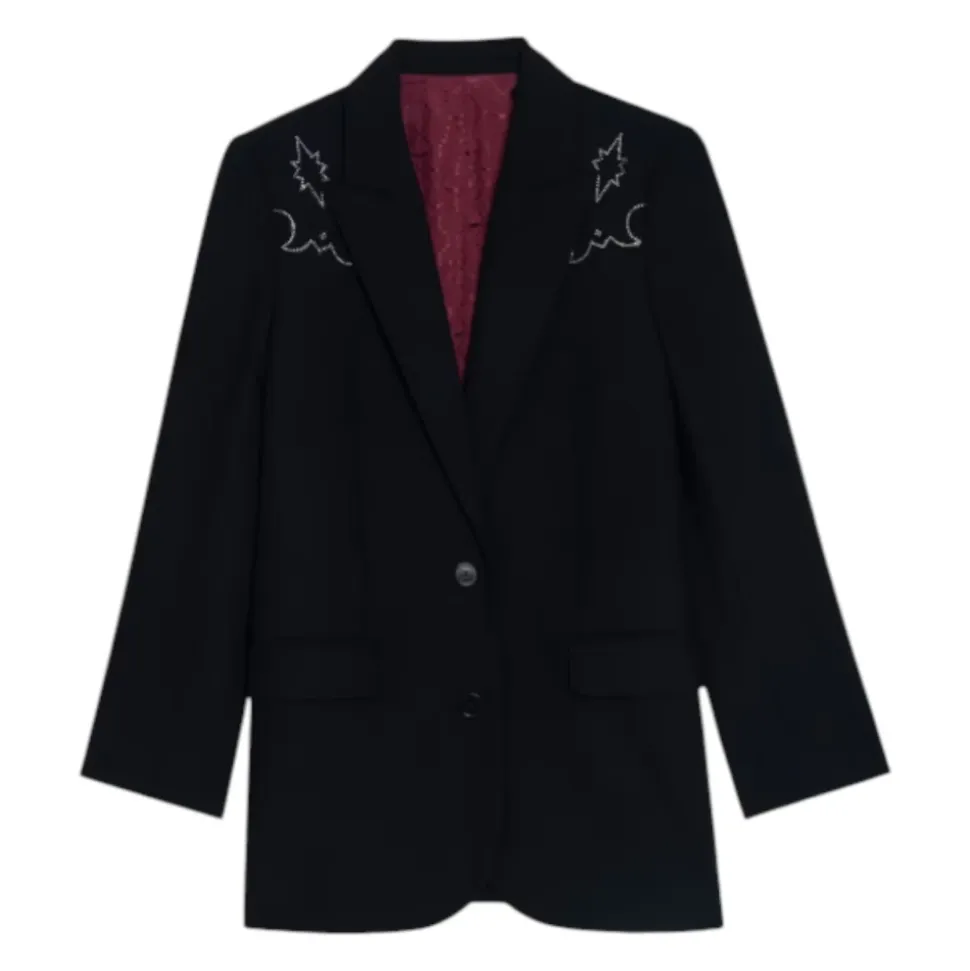 Blazer a medida con detalles western