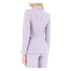 Blazer de Crepé Elástico de Doble Capa