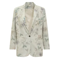 Blazer de Denim Floral