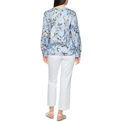 Blusa con estampado de lirios