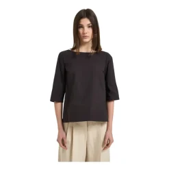 Blusa de cuello redondo