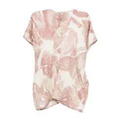 Blusa de Manga Corta con Cuello en V