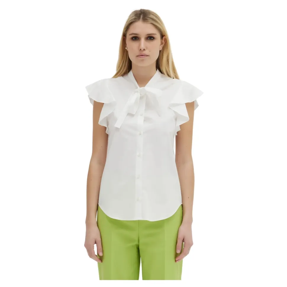 Blusa Romántica de Algodón sin Mangas