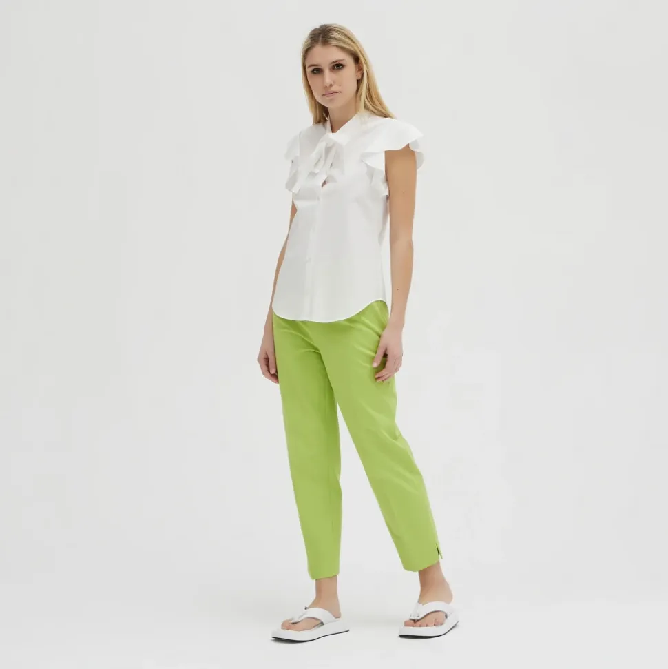 Blusa Romántica de Algodón sin Mangas