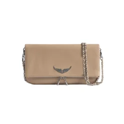 Bolso Clutch Rock de Cuero Graneado