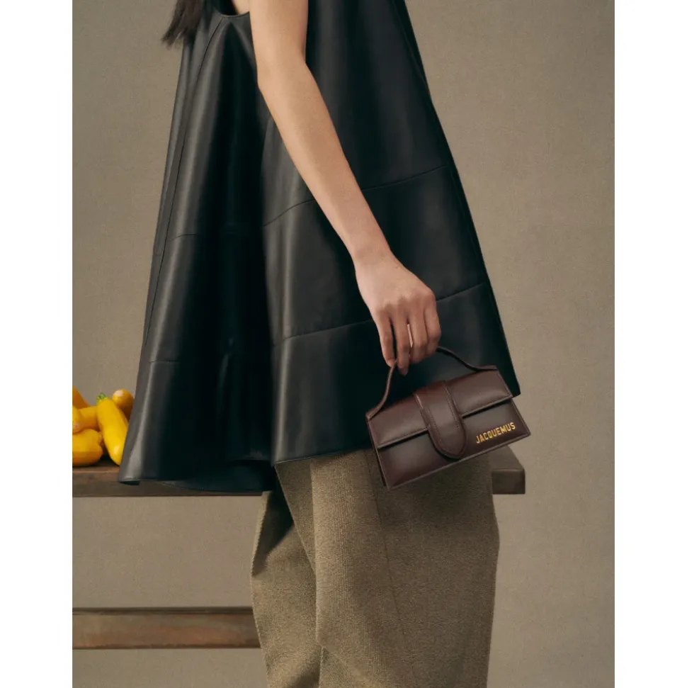 Bolso de Cuero Marrón Le Bambino