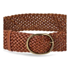 Bolso de cuero tejido