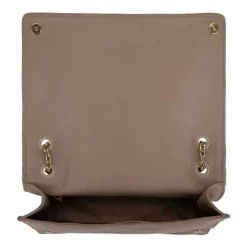 Bolso de Hombro con Botón Magnético de Cuero