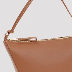 Bolso mini de cuero marrón