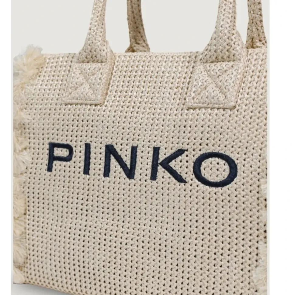 Bolso Tote con Efecto Rafia