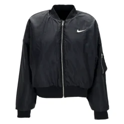 Bomber Reversible de Piel Sintética Negro