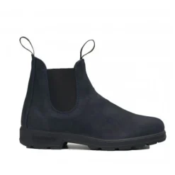Bota Chelsea de ante azul marino