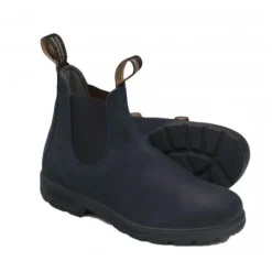 Bota Chelsea de ante azul marino