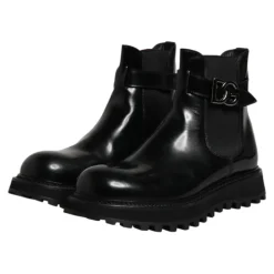 Botas Chelsea con cinturón y logo