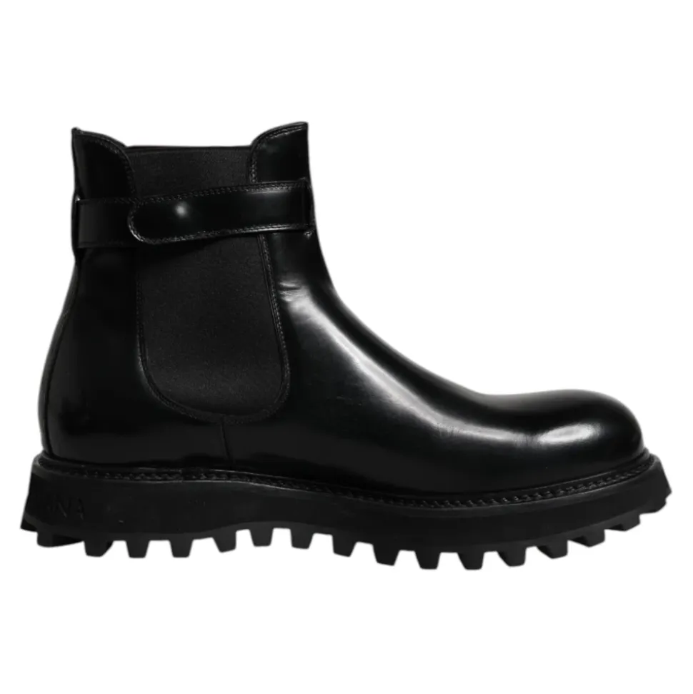Botas Chelsea con cinturón y logo