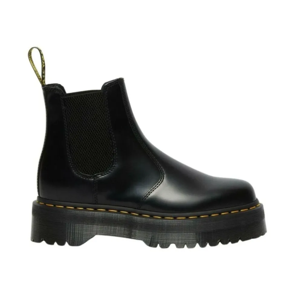 Botas Chelsea con Plataforma de Piel Lisa 2976