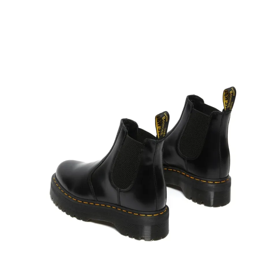 Botas Chelsea con Plataforma de Piel Lisa 2976