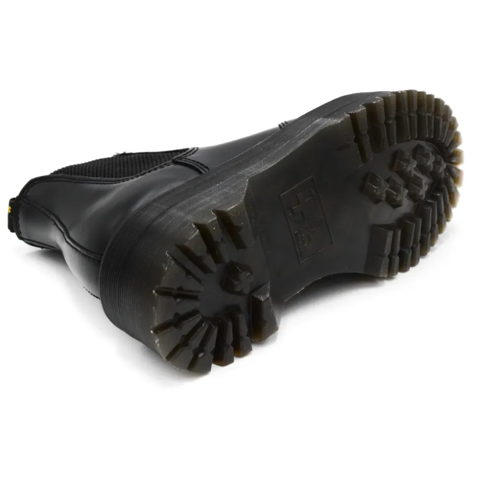 Botas Chelsea con Plataforma de Piel Lisa 2976