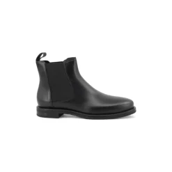 Botas Chelsea de Cuero con Acabado Sombreado