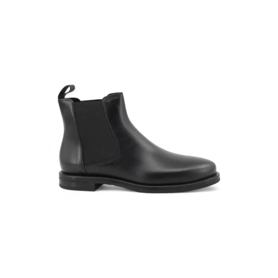 Botas Chelsea de Cuero con Acabado Sombreado