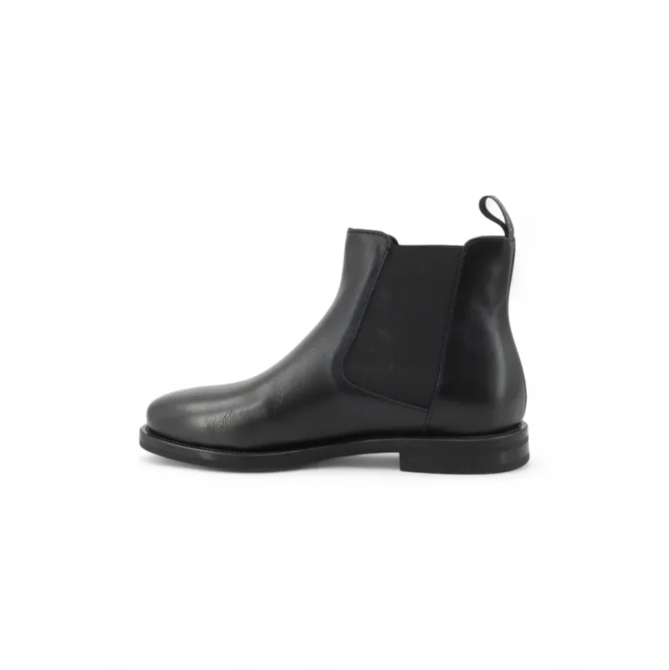 Botas Chelsea de Cuero con Acabado Sombreado