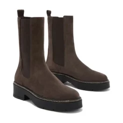Botas Chelsea de cuero con adornos