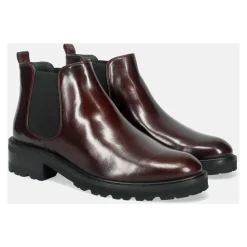 Botas Chelsea de Cuero Marrón
