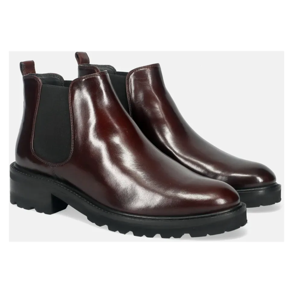 Botas Chelsea de Cuero Marrón