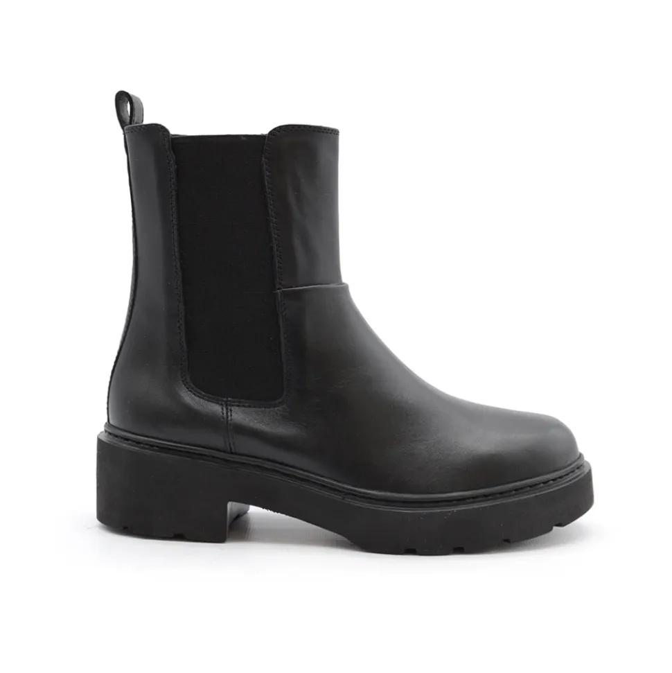Botas Chelsea de Cuero Negro
