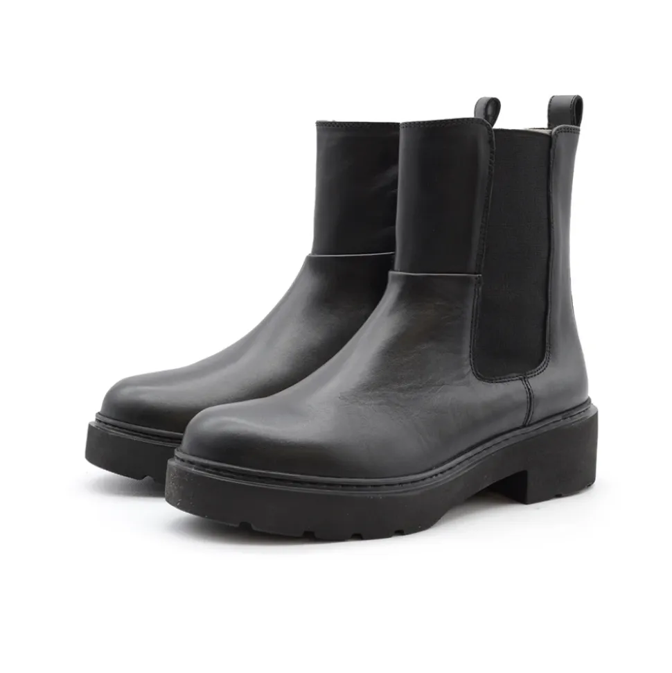 Botas Chelsea de Cuero Negro