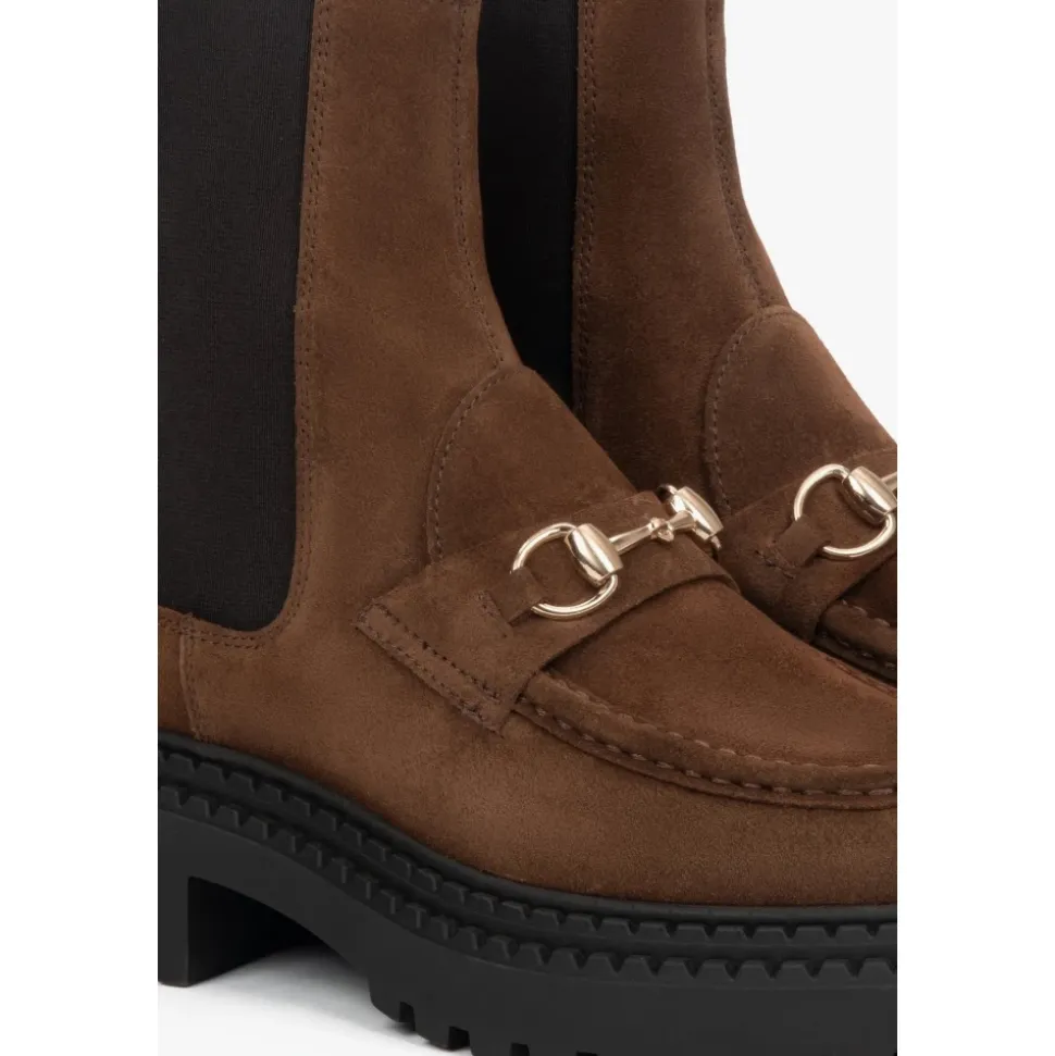 Botas Chelsea de Velour Italiano