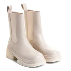 Botas Chelsea, Modelo de Cuero Blanco