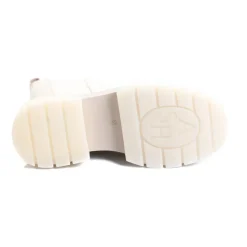 Botas Chelsea, Modelo de Cuero Blanco