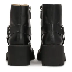 Botas con tacón ancho y cremallera