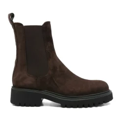 Botas de Ante Negras con Punta Almendra
