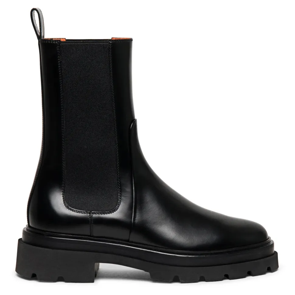 Botas de combate de cuero elegantes
