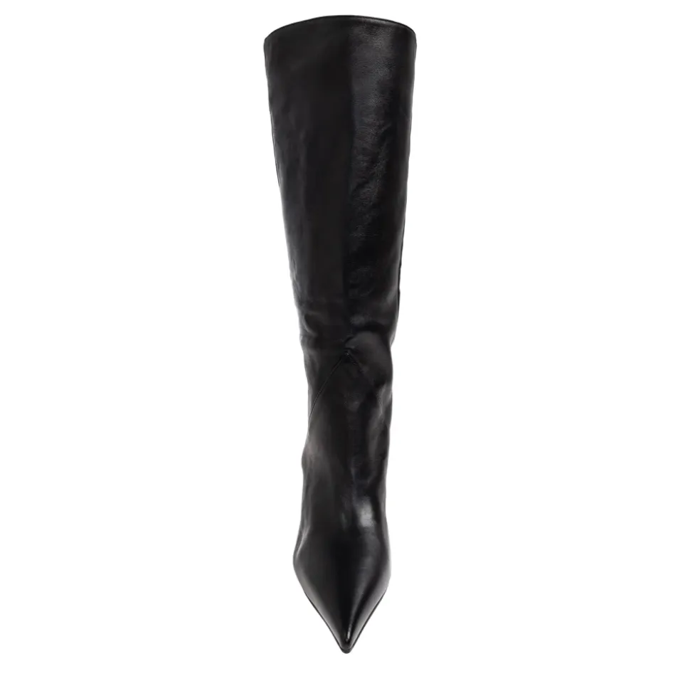 Botas de cuña de cuero