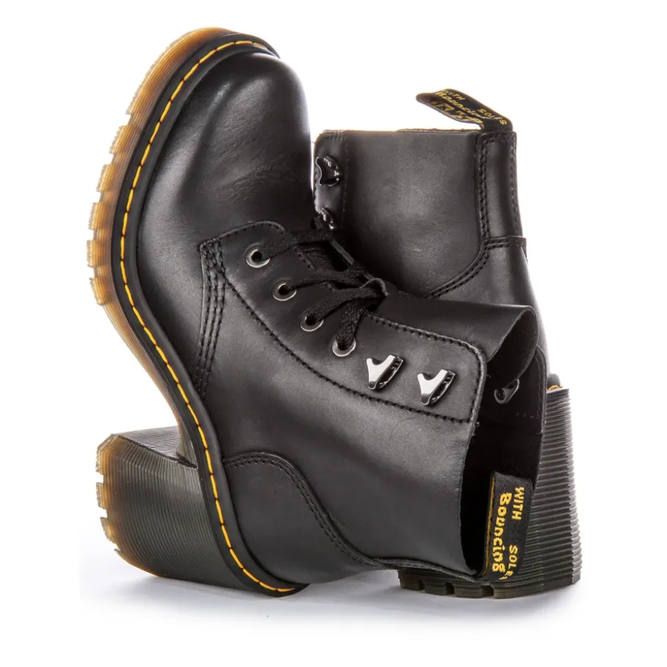 Botas de cuero con cordones