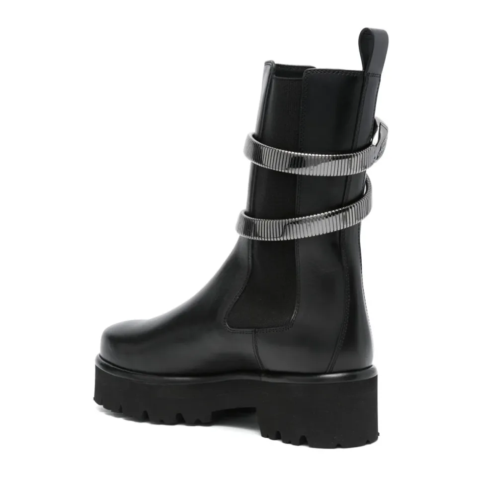Botas de Cuero Negras